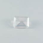 Crystal Quartz 1PC Small 7x9 MM Emerald Faceted White Shine Semi Precious Loose Gemstones