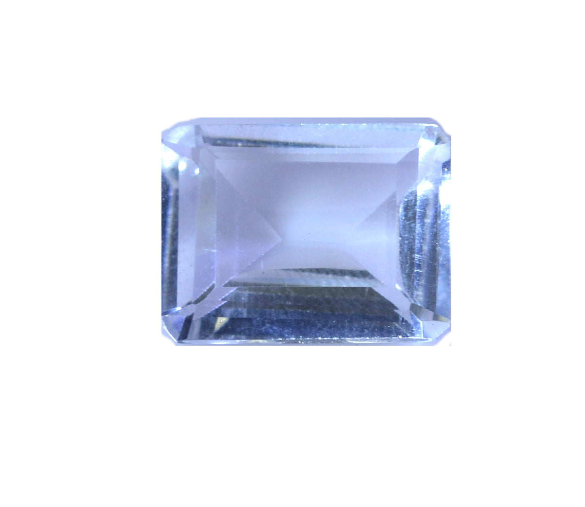 Crystal Quartz 1PC Chunky 15x20 MM Emerald Faceted White Sparkling Semi Precious Gems