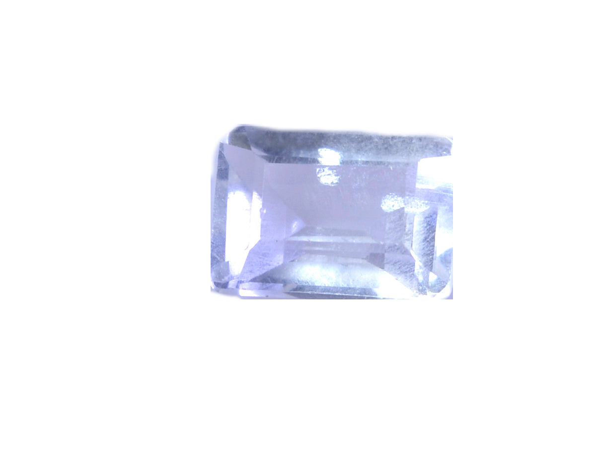 Crystal Quartz 1PC Tiny 5x7 MM Emerald Faceted White Splendid Semi Precious Gems