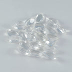Crystal Quartz 1PC Small 6x12 MM Marquise Faceted White Luster Semi Precious Loose Gems