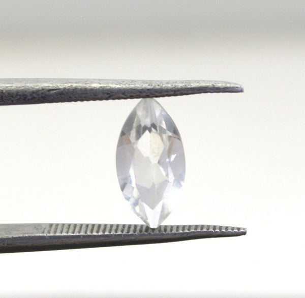 Crystal Quartz 1PC Chunky 10x20 MM Marquise Faceted White Fine Semi Precious Gems