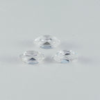 Crystal Quartz 10PC Tiny 2.5x5 MM Marquise Faceted White Brilliant Semi Precious Loose Gems