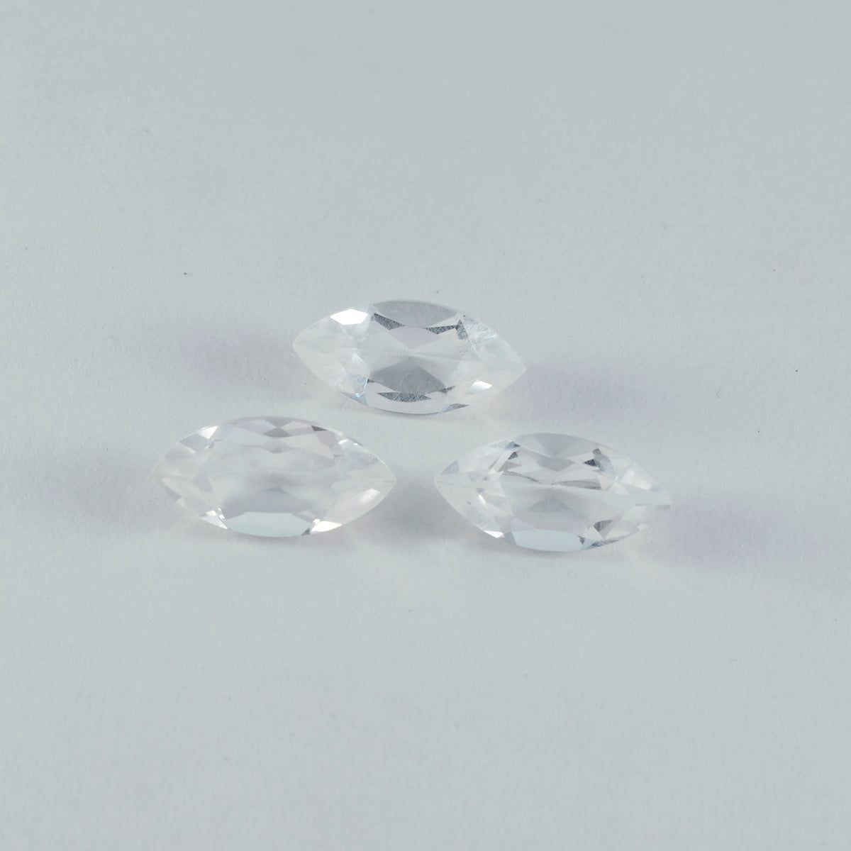 Crystal Quartz 1PC Small 5x10 MM Marquise Faceted White Splendid Semi Precious Gems