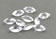 Crystal Quartz 1PC Small 5x10 MM Marquise Faceted White Splendid Semi Precious Gems