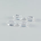 Crystal Quartz 1PC Small 6x12 MM Marquise Faceted White Luster Semi Precious Loose Gems