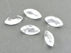 Crystal Quartz 1PC Small 6x12 MM Marquise Faceted White Luster Semi Precious Loose Gems