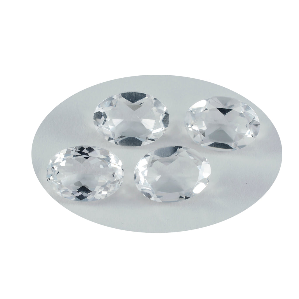 Crystal Quartz 1PC Chunky 13x18 MM Oval Faceted White High Quality Semi Precious Loose Gemstones