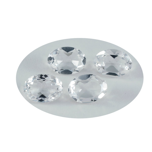 Crystal Quartz 1PC Chunky 13x18 MM Oval Faceted White High Quality Semi Precious Loose Gemstones