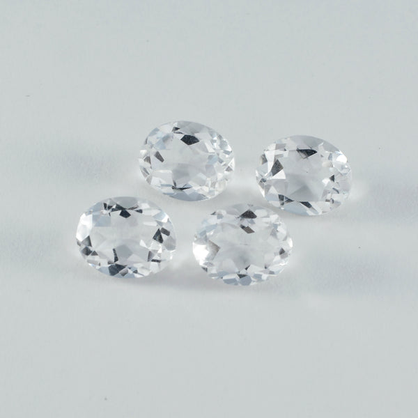 Crystal Quartz 1PC Large 10x14 MM Oval Faceted White Shine Semi Precious Loose Gems