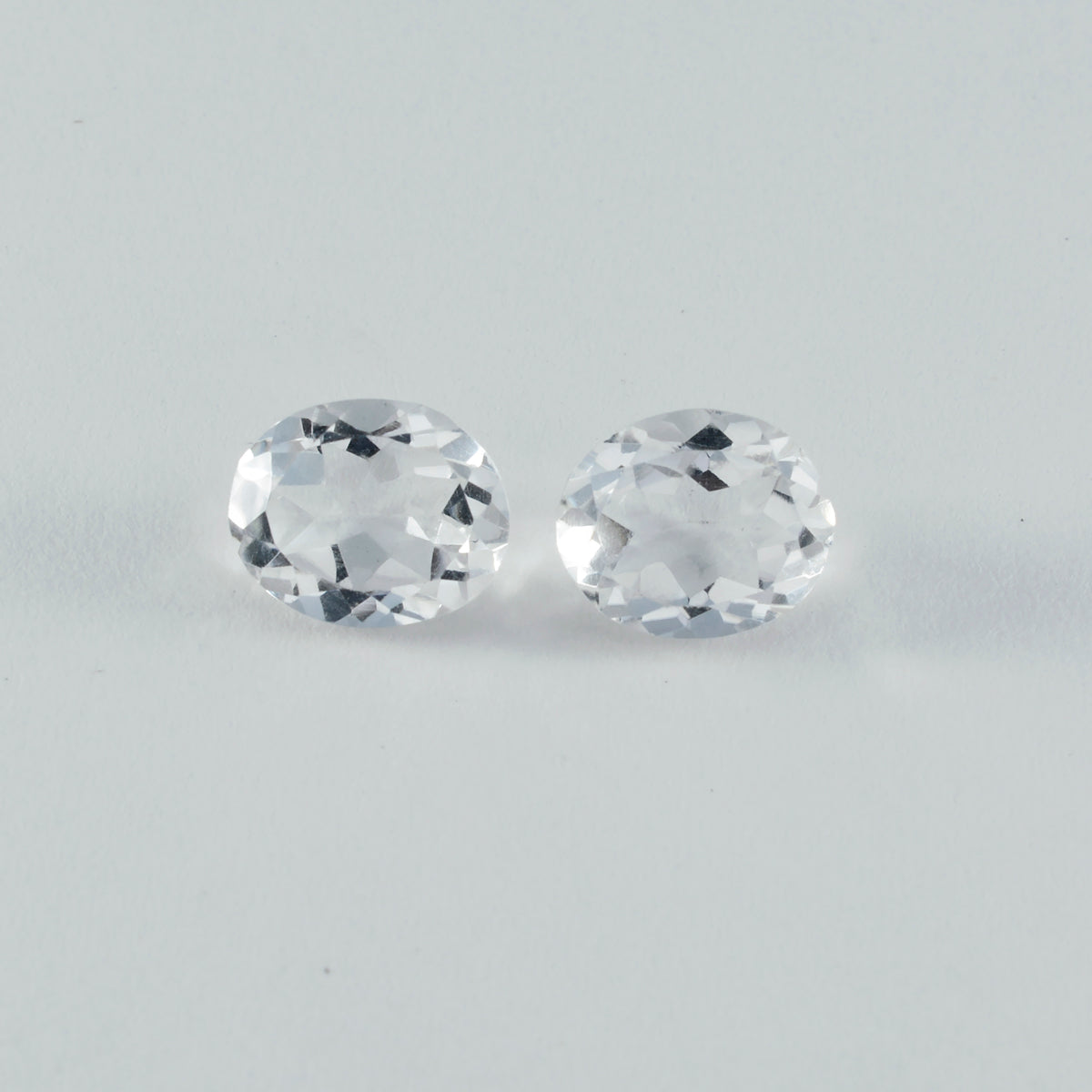 Crystal Quartz 1PC Large 10x14 MM Oval Faceted White Shine Semi Precious Loose Gems