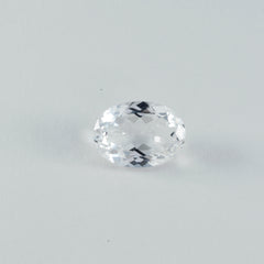 Crystal Quartz 1PC Chunky 12x16 MM Oval Faceted White Fine Semi Precious Loose Gemstone