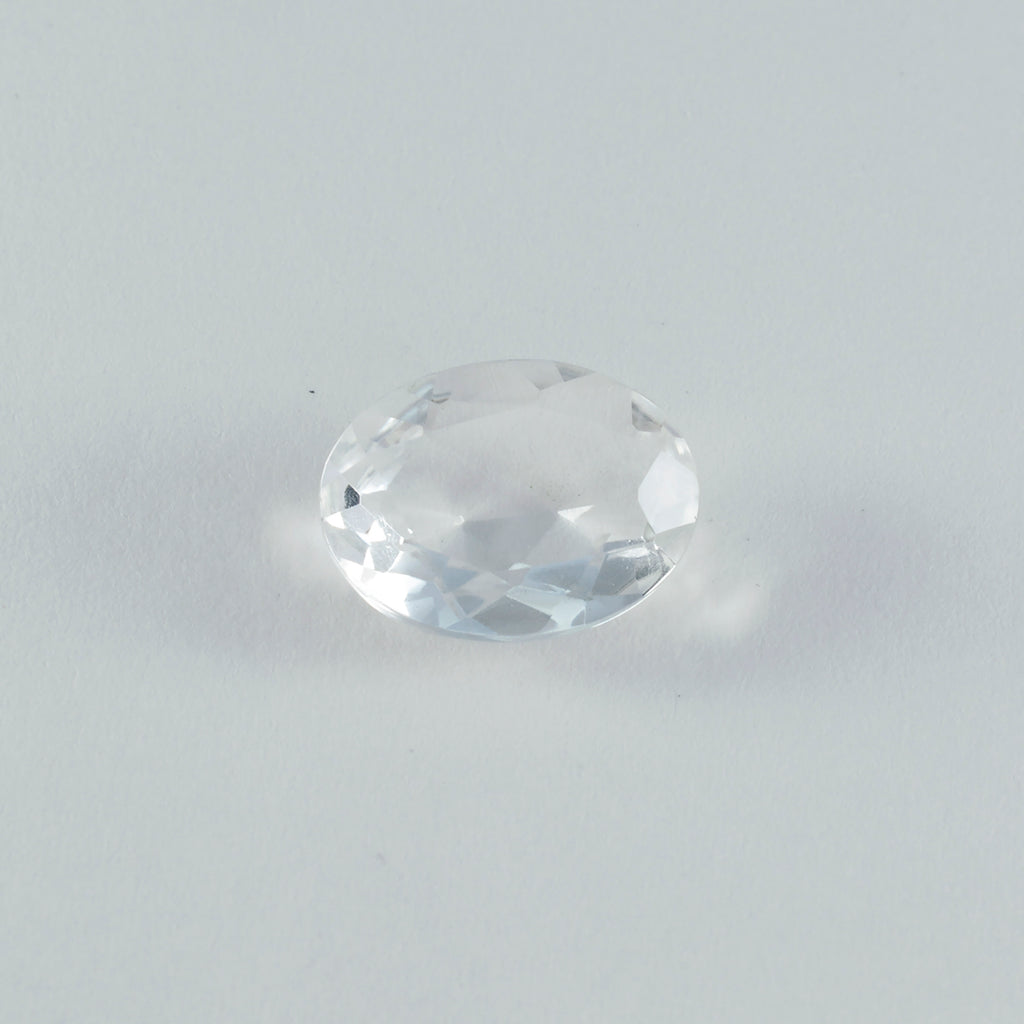 Crystal Quartz 1PC Chunky 15x20 MM Oval Faceted White Natural Semi Precious Gems