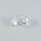 Crystal Quartz 1PC Chunky 15x20 MM Oval Faceted White Natural Semi Precious Gems