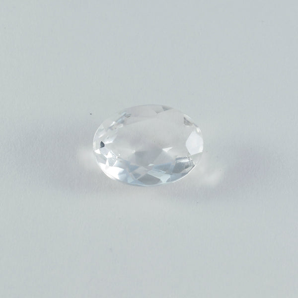 Crystal Quartz 1PC Chunky 15x20 MM Oval Faceted White Natural Semi Precious Gems