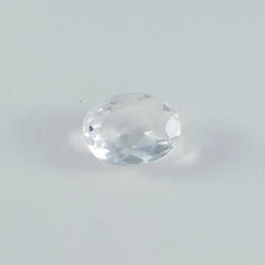 Crystal Quartz 1PC Chunky 15x20 MM Oval Faceted White Natural Semi Precious Gems