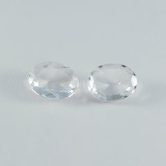Crystal Quartz 1PC Chunky 15x20 MM Oval Faceted White Natural Semi Precious Gems