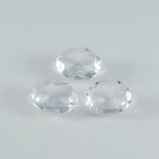 Crystal Quartz 1PC Chunky 15x20 MM Oval Faceted White Natural Semi Precious Gems