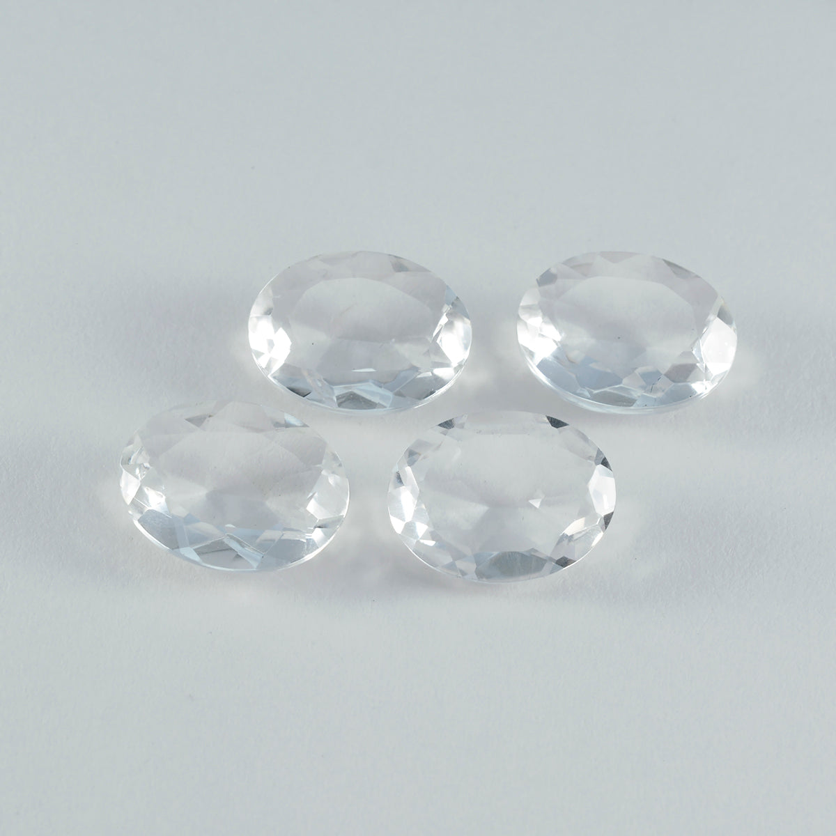 Crystal Quartz 1PC Chunky 15x20 MM Oval Faceted White Natural Semi Precious Gems