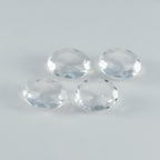 Crystal Quartz 1PC Chunky 15x20 MM Oval Faceted White Natural Semi Precious Gems