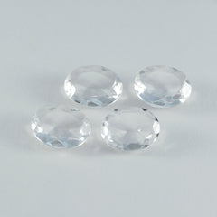 Crystal Quartz 1PC Chunky 15x20 MM Oval Faceted White Natural Semi Precious Gems