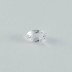 Crystal Quartz 1PC Tiny 5x7 MM Oval Faceted White Superior Semi Precious Gems