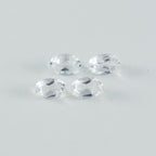 Crystal Quartz 1PC Tiny 5x7 MM Oval Faceted White Superior Semi Precious Gems