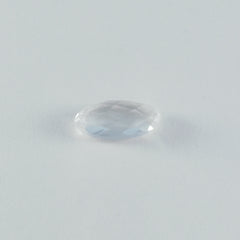 Crystal Quartz 1PC Medium 7x10 MM Oval Faceted White Sparkling Semi Precious Gems