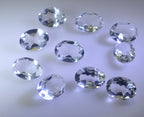Crystal Quartz 1PC Medium 8x10 MM Oval Faceted White Polished Semi Precious Loose Gems
