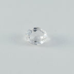 Crystal Quartz 1PC Large 8x12 MM Oval Faceted White Luster Semi Precious Loose Gemstones