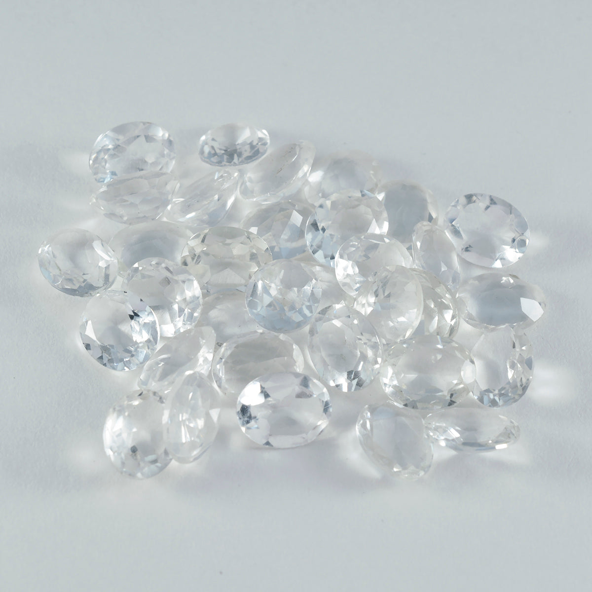 Crystal Quartz 1PC Large 9x11 MM Oval Faceted White Splendid Semi Precious Loose Gemstone