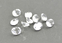 Crystal Quartz 1PC Large 9x11 MM Oval Faceted White Splendid Semi Precious Loose Gemstone