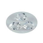 Crystal Quartz 1PC Chunky 13x18 MM Pear Faceted White Luster Semi Precious Loose Gems
