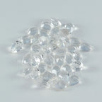 Crystal Quartz 1PC Small 6x8 MM Pear Faceted White High Quality Semi Precious Loose Gemstones