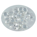 Crystal Quartz 1PC Small 6x9 MM Pear Faceted White Natural Semi Precious Gems