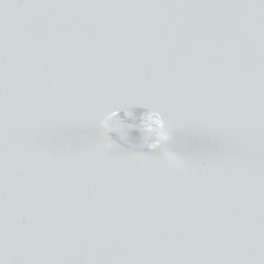Crystal Quartz 1PC Chunky 12x16 MM Pear Faceted White Splendid Semi Precious Gems