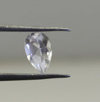 Crystal Quartz 1PC Chunky 13x18 MM Pear Faceted White Luster Semi Precious Loose Gems