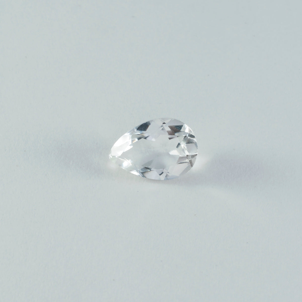 Crystal Quartz 10PC Tiny 3x5 MM Pear Faceted White Lustrous Semi Precious Gems