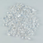 Crystal Quartz 10PC Tiny 4x6 MM Pear Faceted White Shine Semi Precious Loose Gems