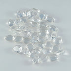 Crystal Quartz 1PC Small 6x8 MM Pear Faceted White High Quality Semi Precious Loose Gemstones