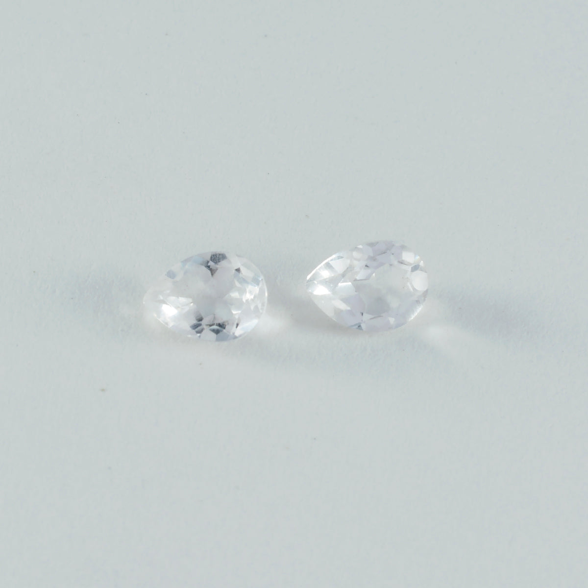 Crystal Quartz 1PC Medium 8x10 MM Pear Faceted White Pure Semi Precious Loose Gemstones