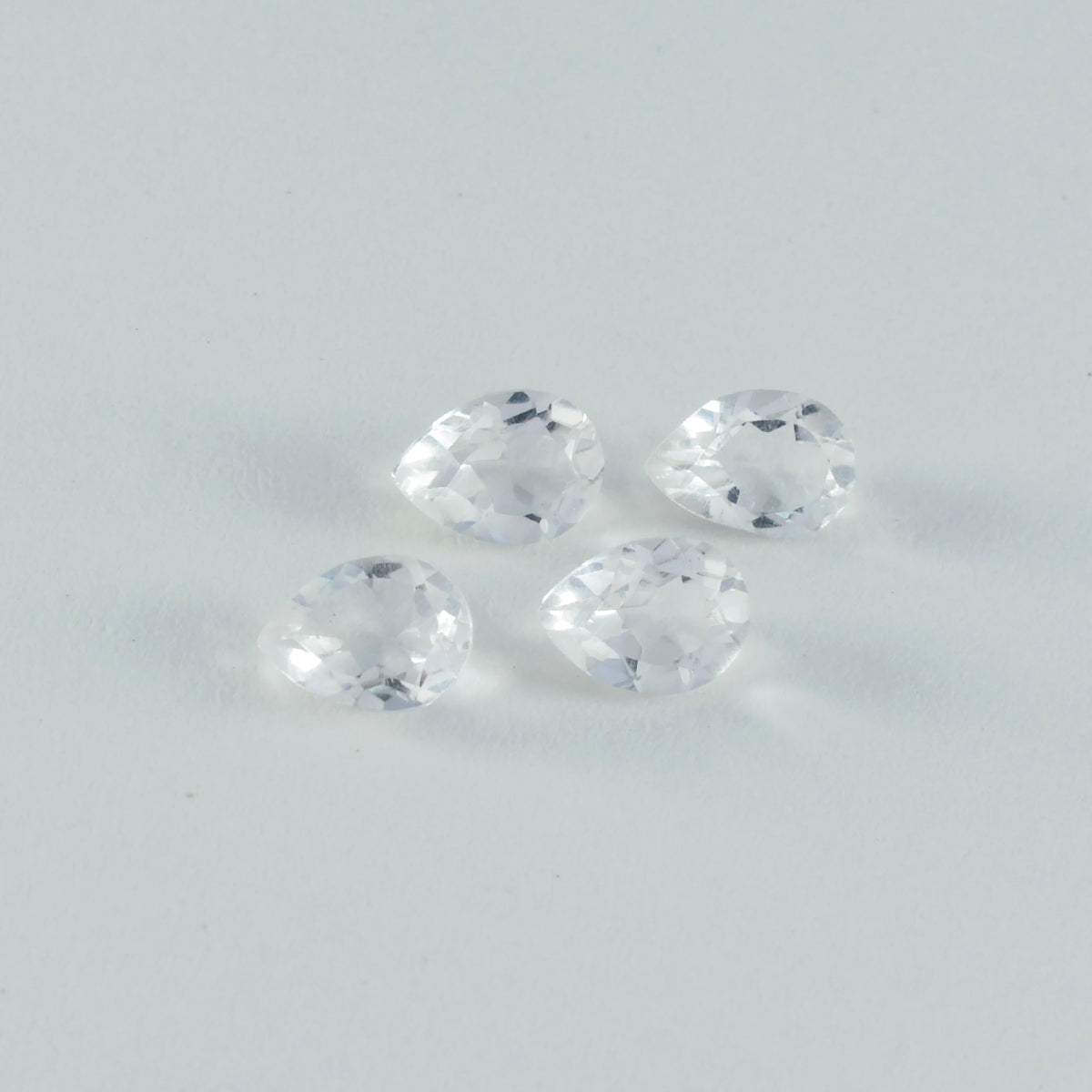 Crystal Quartz 1PC Large 8x12 MM Pear Faceted White Brilliant Semi Precious Loose Gems