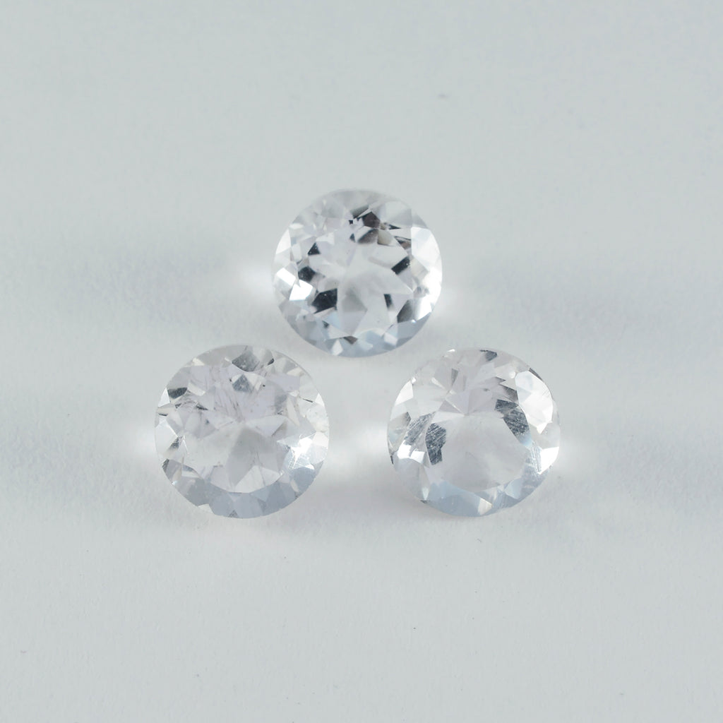 Crystal Quartz 1PC Chunky 16x16 MM Round Faceted White Pure Semi Precious Loose Gems