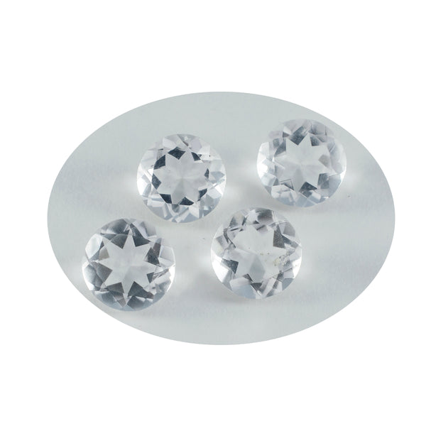Crystal Quartz 1PC Chunky 13x13 MM Round Faceted White Natural Semi Precious Loose Gemstone