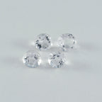Crystal Quartz 1PC Small 8x8 MM Round Faceted White Luster Semi Precious Loose Gems