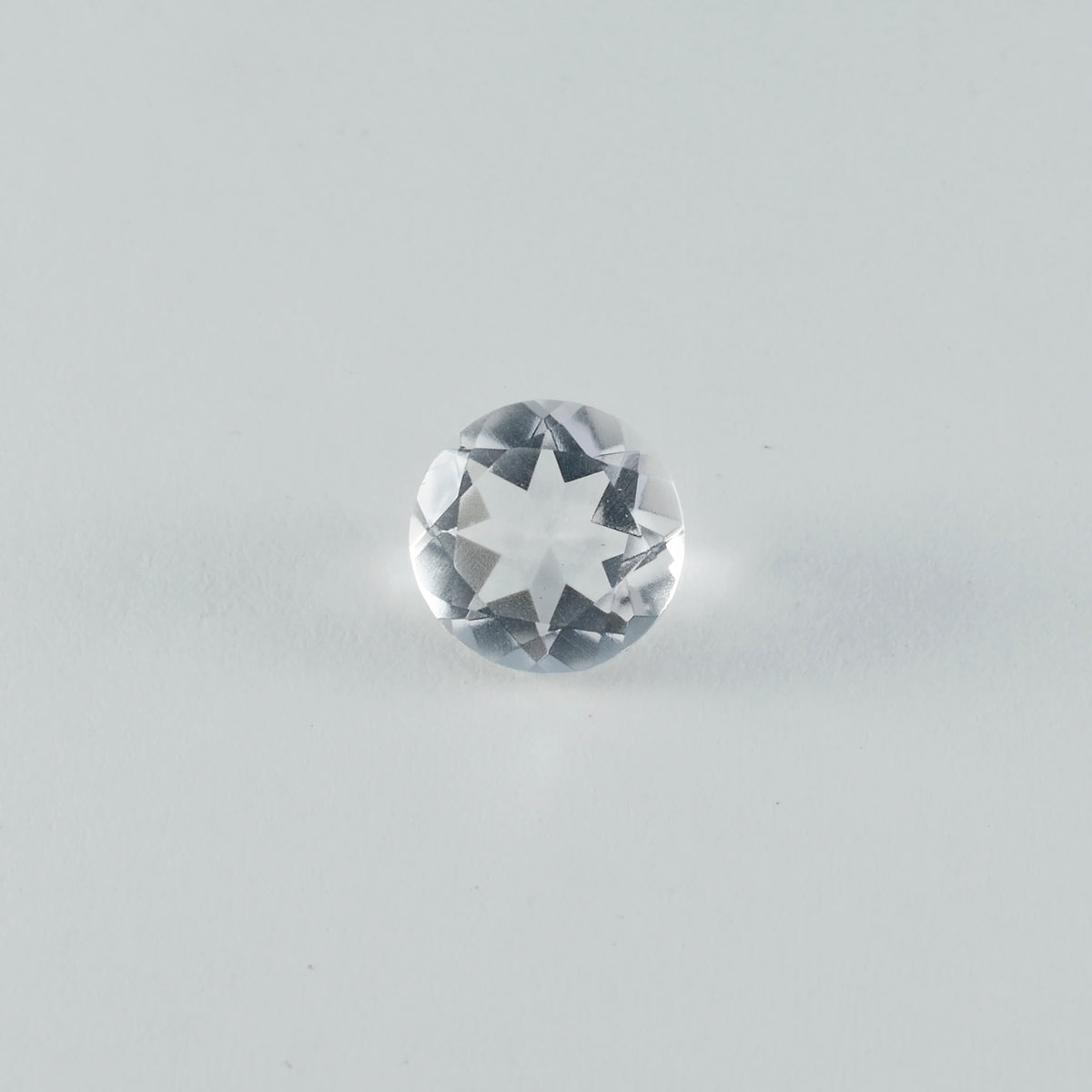 Crystal Quartz 1PC Large 10x10 MM Round Faceted White Shine Semi Precious Loose Gemstones Image principale du produit