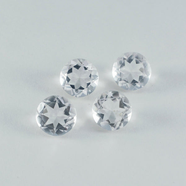 Crystal Quartz 1PC Large 11x11 MM Round Faceted White Fine Semi Precious Gems