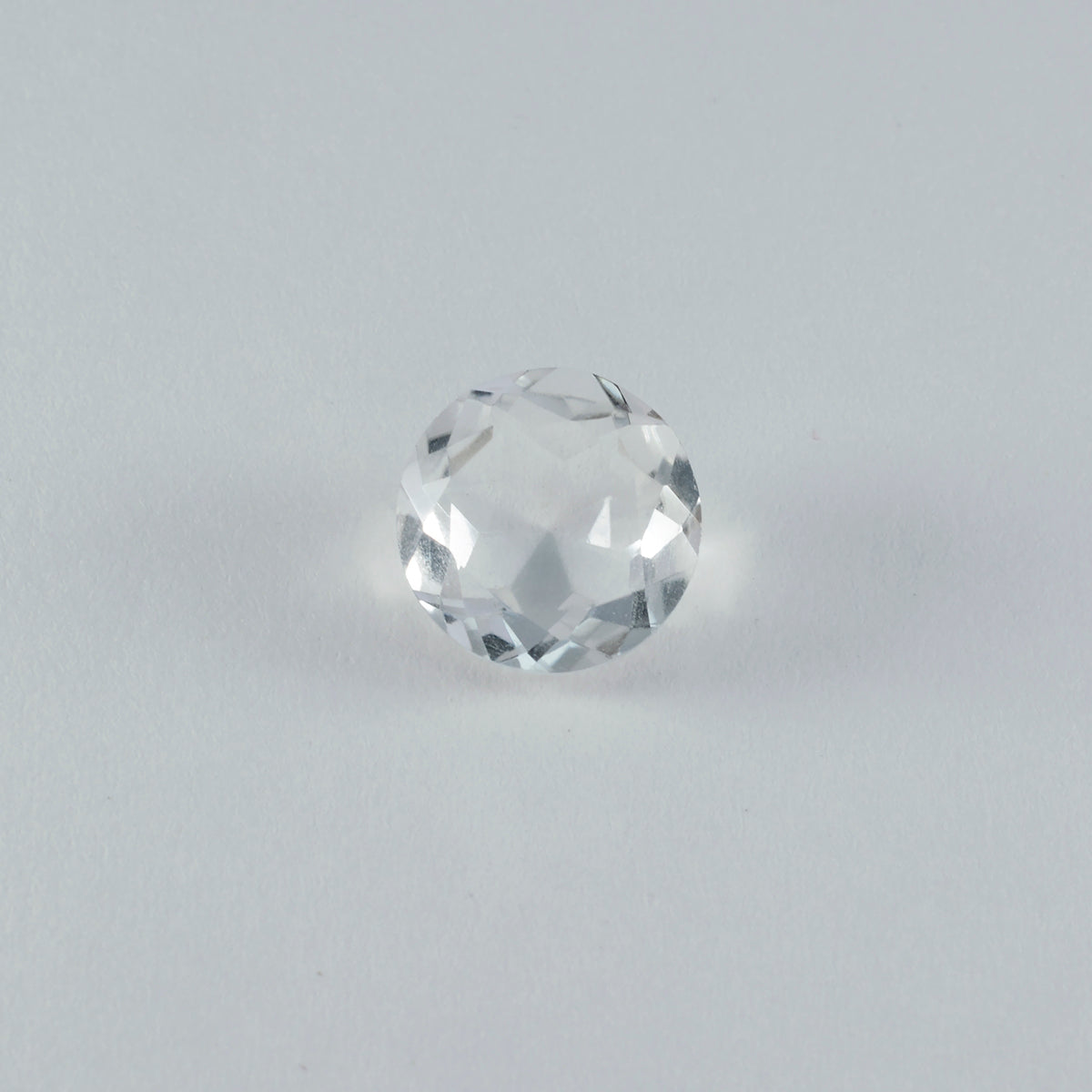 Crystal Quartz 1PC Chunky 13x13 MM Round Faceted White Natural Semi Precious Loose Gemstone