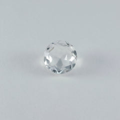 Crystal Quartz 1PC Chunky 13x13 MM Round Faceted White Natural Semi Precious Loose Gemstone