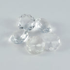 Crystal Quartz 1PC Chunky 14x14 MM Round Faceted White Genuine Semi Precious Loose Gemstones