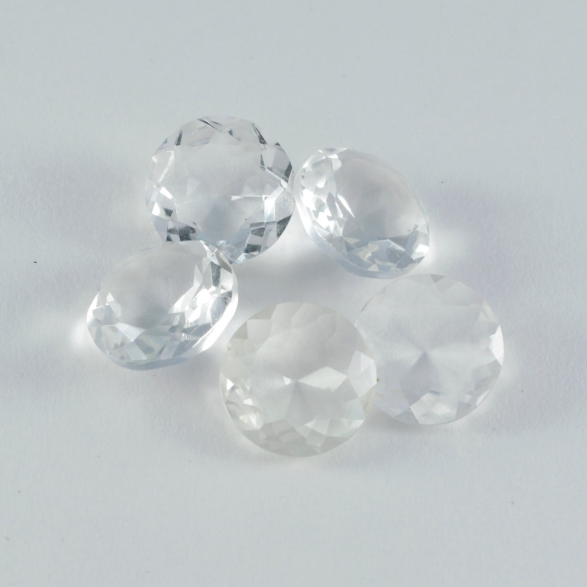 Crystal Quartz 1PC Chunky 14x14 MM Round Faceted White Genuine Semi Precious Loose Gemstones